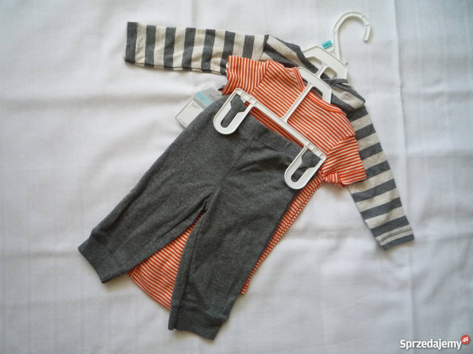 NOWY Carters z USA 3pak Body Długi i Krótki Ręaw Carter's Szczecin