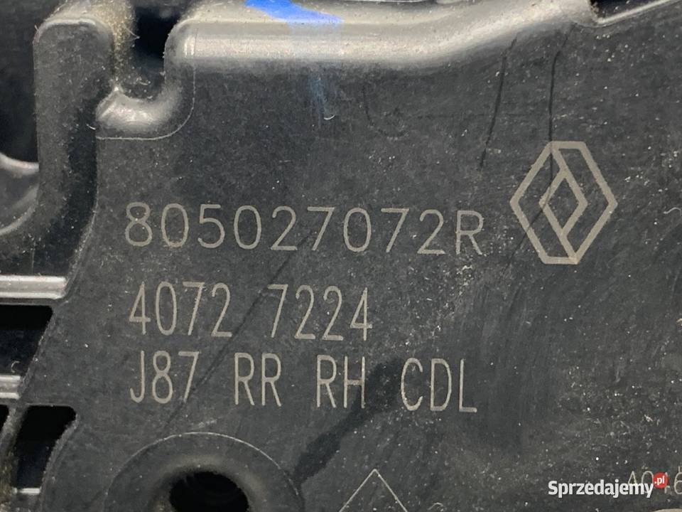 ZAMEK DRZWI PRAWY TYŁ RENAULT CAPTUR I Crossover