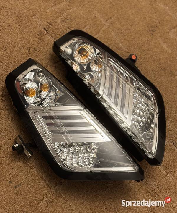 Lampy tylne tył srebrne chrom diodowe LED SONAR śląskie