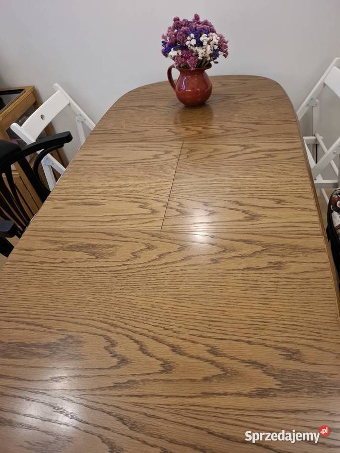 Stół dębowy rozkładany 80x120 75cm Warszawa