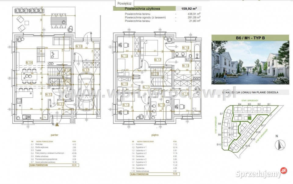 Dom bliźniak Wrocław 160m2 Liczba pokoi 5 Sprzedaż