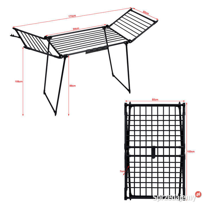 Stojąca suszarka na pranie odzież bieliznę Poznań