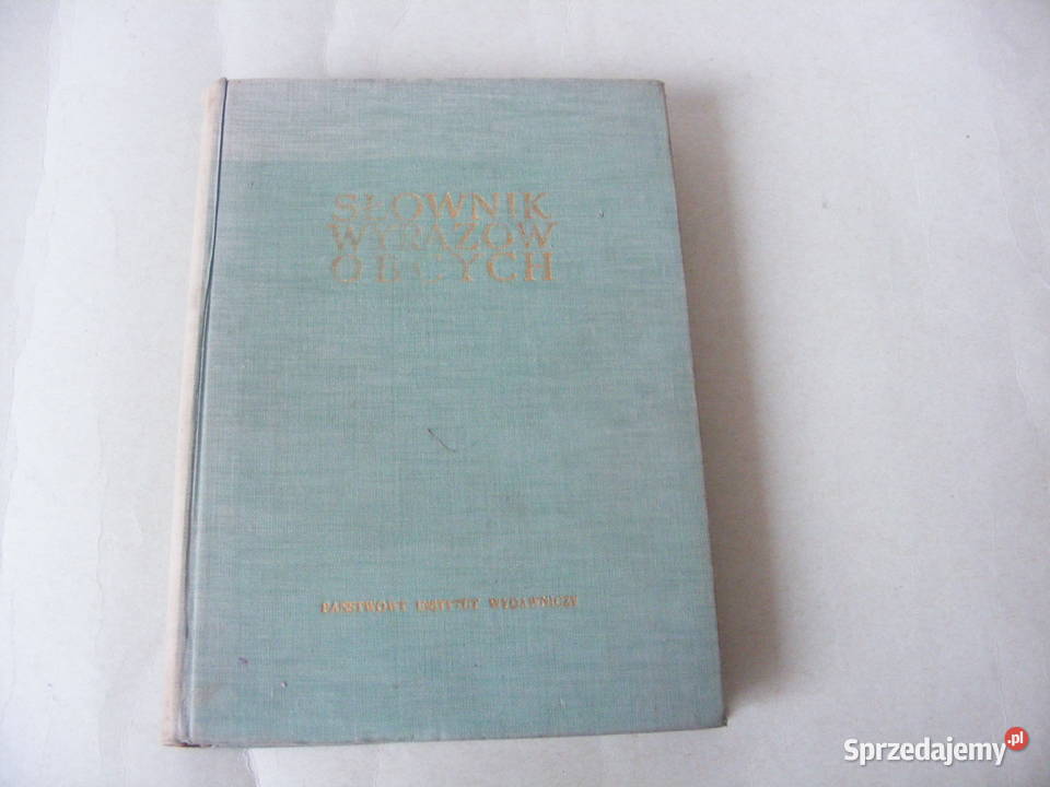 Słownik poprawnej polszczyzny Słownik wyrazów Książki naukowe i popularnonaukowe Oborniki Śląskie