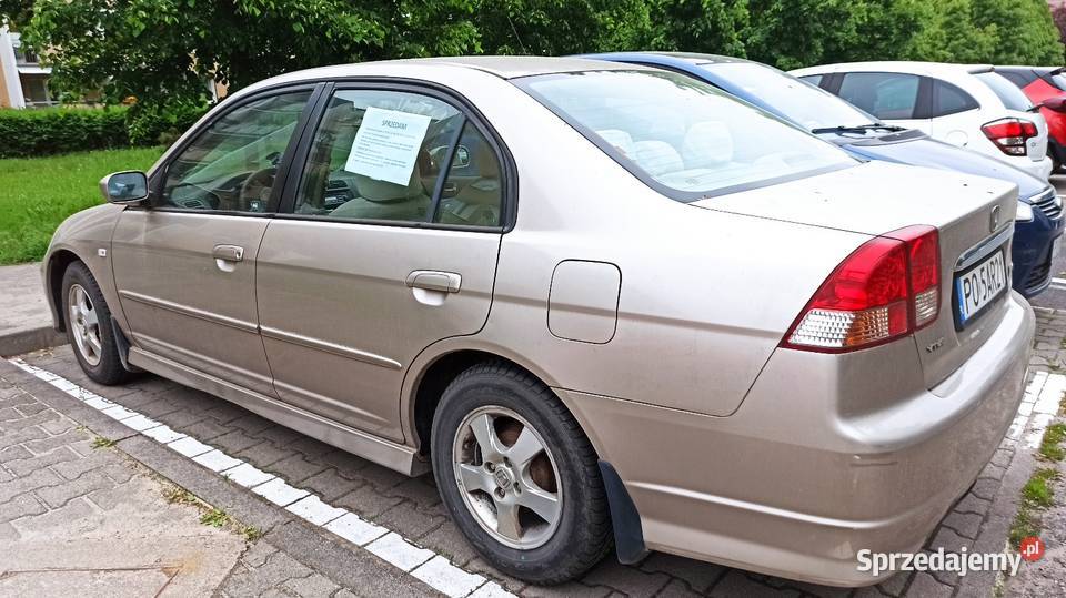 Honda Civic VII 16 VTEC Sedan Lift 110 2004r Poznań sprzedam