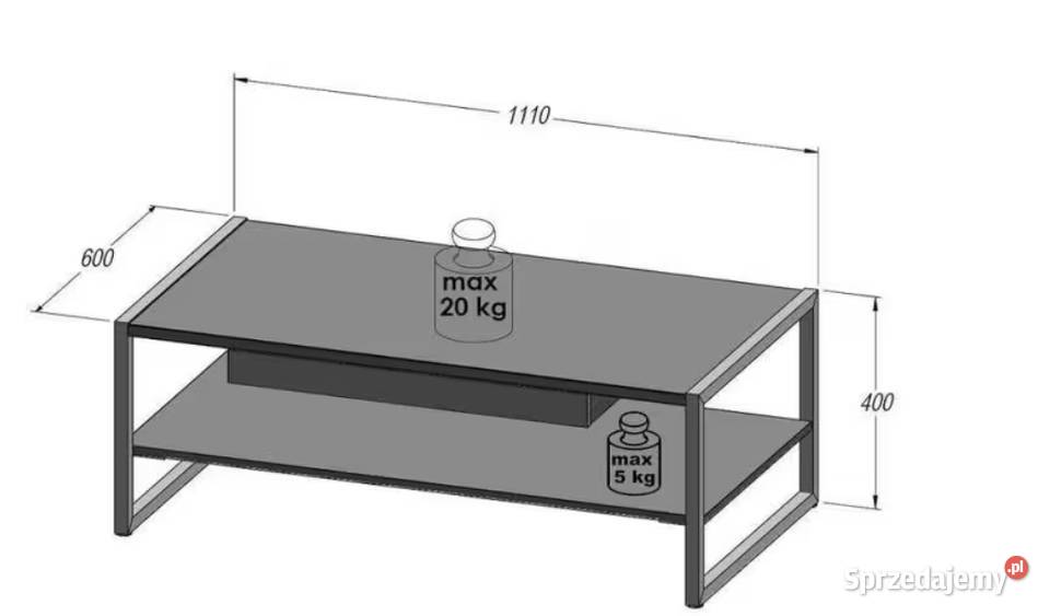 Nowy Stolik kawowy Hud Dąb klepkowy Kraków