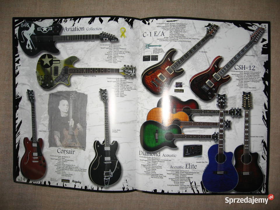 Schecter 2007 guitar catalog katalog gitar Kępice