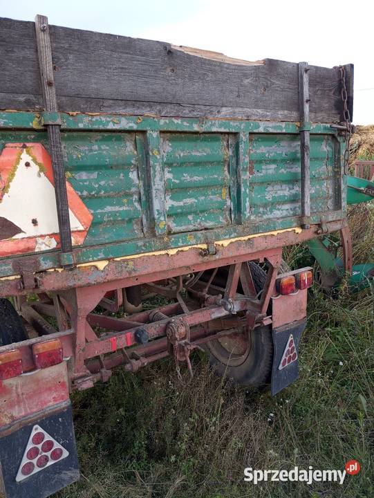 Przyczepa wywrotka nieuszkodzony Przyczepy rolnicze Rutkowskie Duże