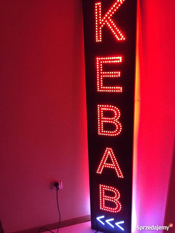 KEBAB LED REKLAMA 160x30 zewnętrzna NOWA Pomiechówek