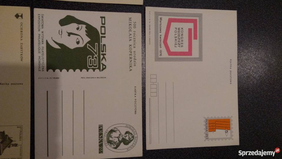 karty pocztowe PRL lata siedemdziesiąte