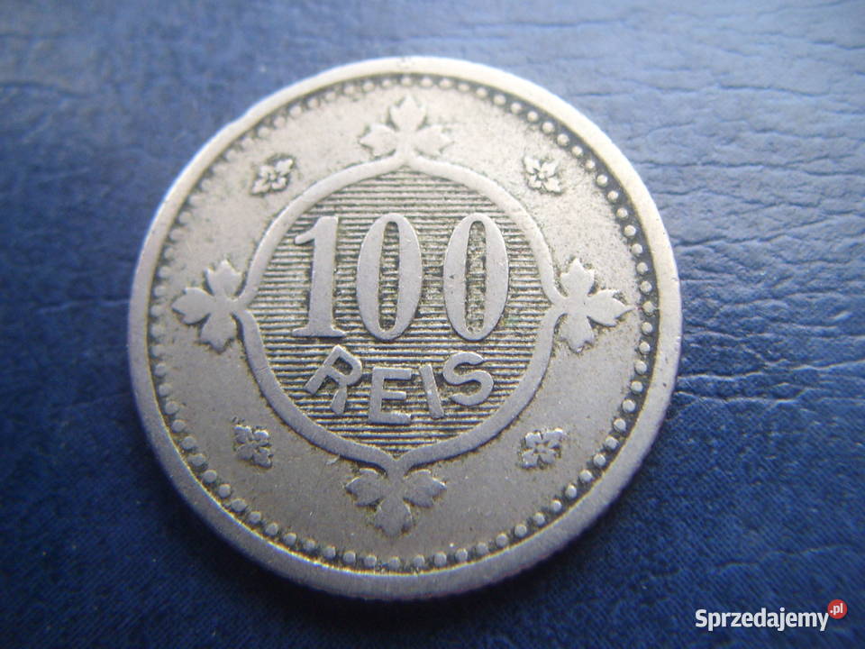 Stare monety 100 real 1900 Portugalia Lesko