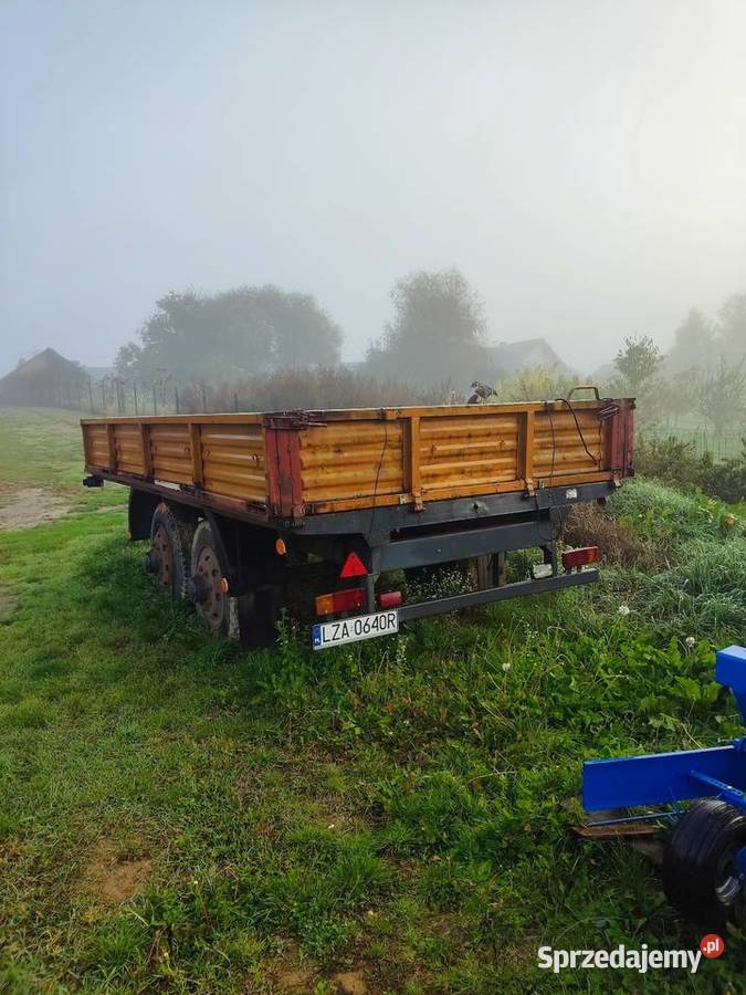 Przyczepa Sanok d50 tandem sztywna Przyczepy rolnicze Maszyny rolnicze Skierbieszów
