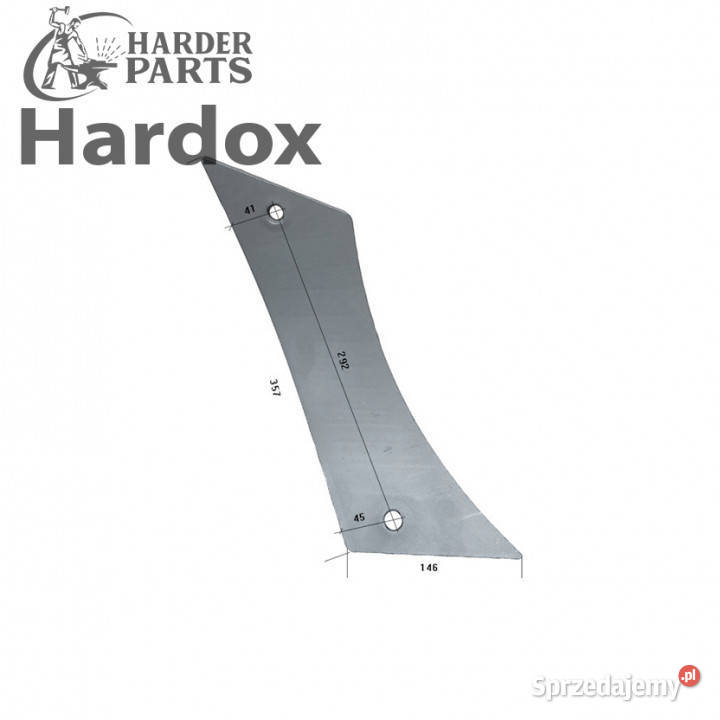 Pierś HARDOX 10526P części do pługa GOIZIN Suwałki