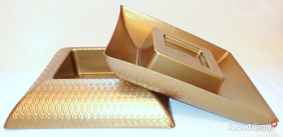 Miski MARBELLA 32 BIAŁE ZŁOTE na kompozycje śląskie