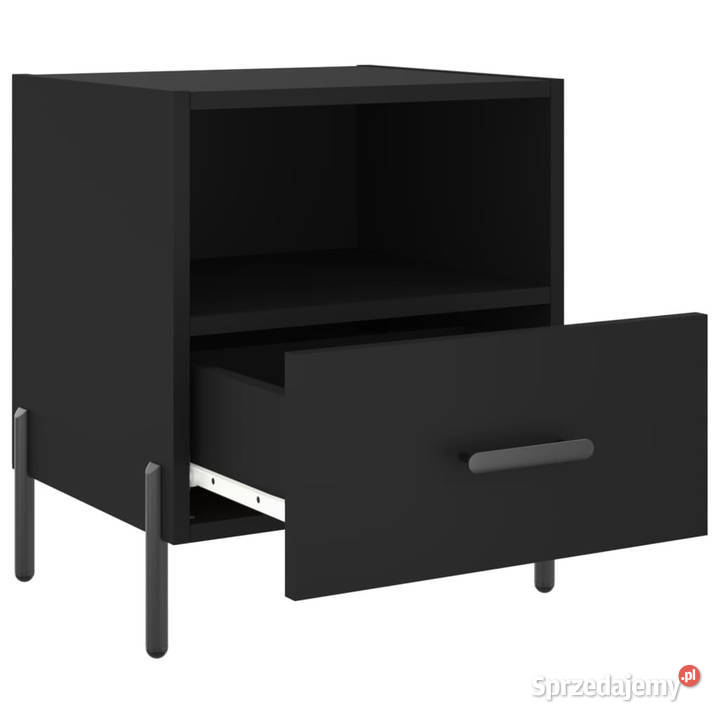 Szafki nocne 2 czarne 40x35x475 WM827455 mazowieckie Warszawa