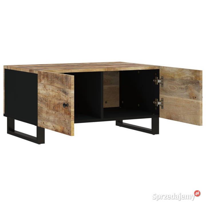 Stolik kawowy 80x50x40 lite drewno mango i płyta Warszawa