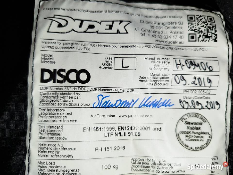 Uprząż dudek Pozostałe