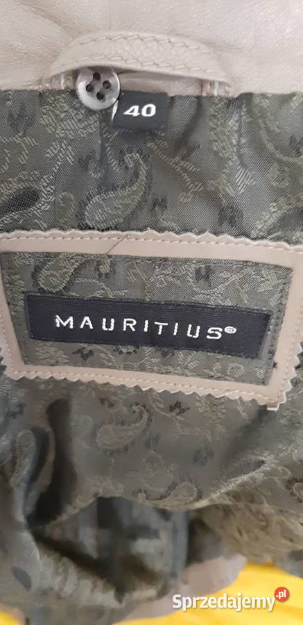 Mauritius kozia skóra skórzana kurtka bomberka M Kurtki i płaszcze Jastrzębie-Zdrój