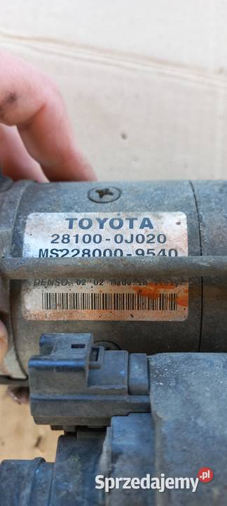 Alternator Toyota Yaris 13 2002 osobowe Pozostałe Jasło