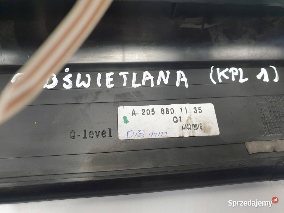 Mercedes A205 W205 NAKŁADKA PROGOWA listwa Kpl Listwy i nakładki Rudka
