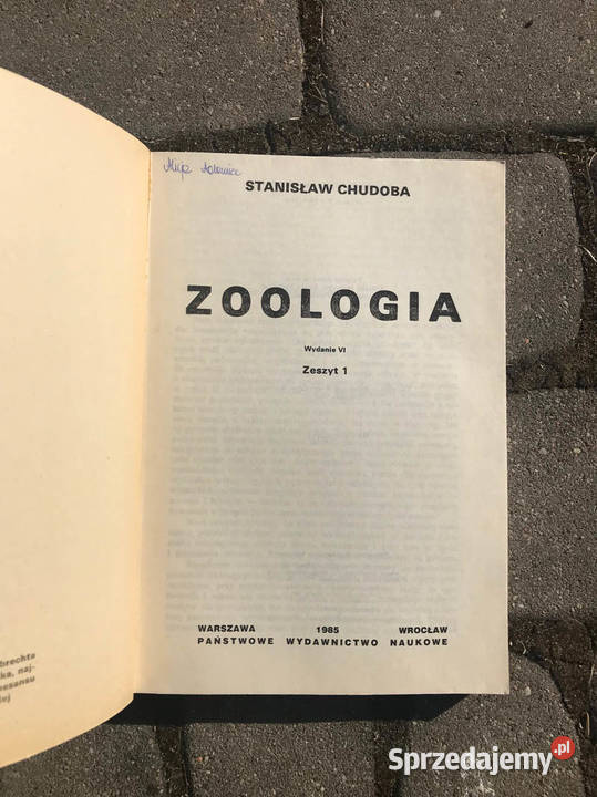 Zoologia Chudoba Zoologia 1 2 dwa tomy biologia, ekologia świętokrzyskie Kielce