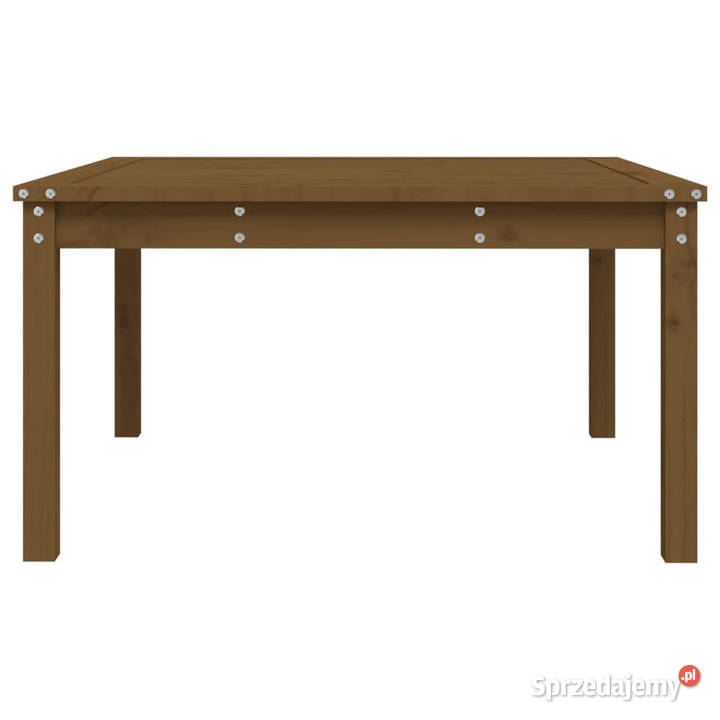 Stolik ogrodowy brązowy 825x825x45 lite drewno Warszawa