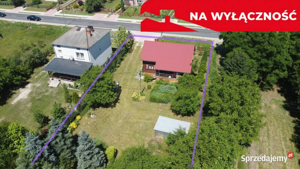 Dom wykonany z drewna w Lipie Miklas gm Lipsko Lipa-Miklas