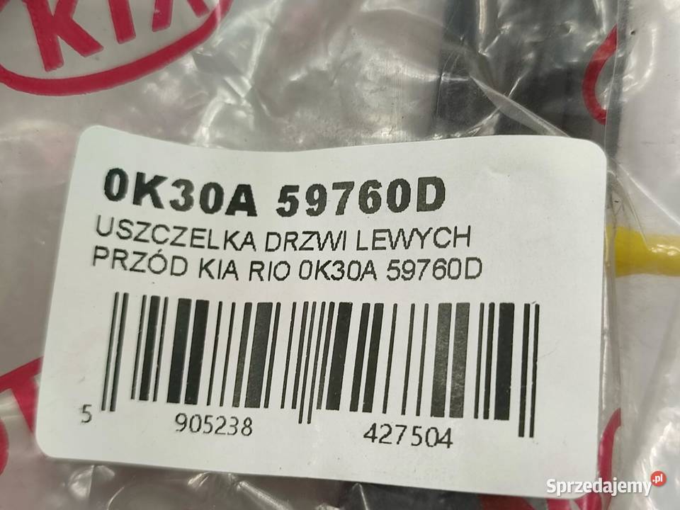 USZCZELKA DRZWI LEWY PRZÓD KIA RIO AT MT sprzedam
