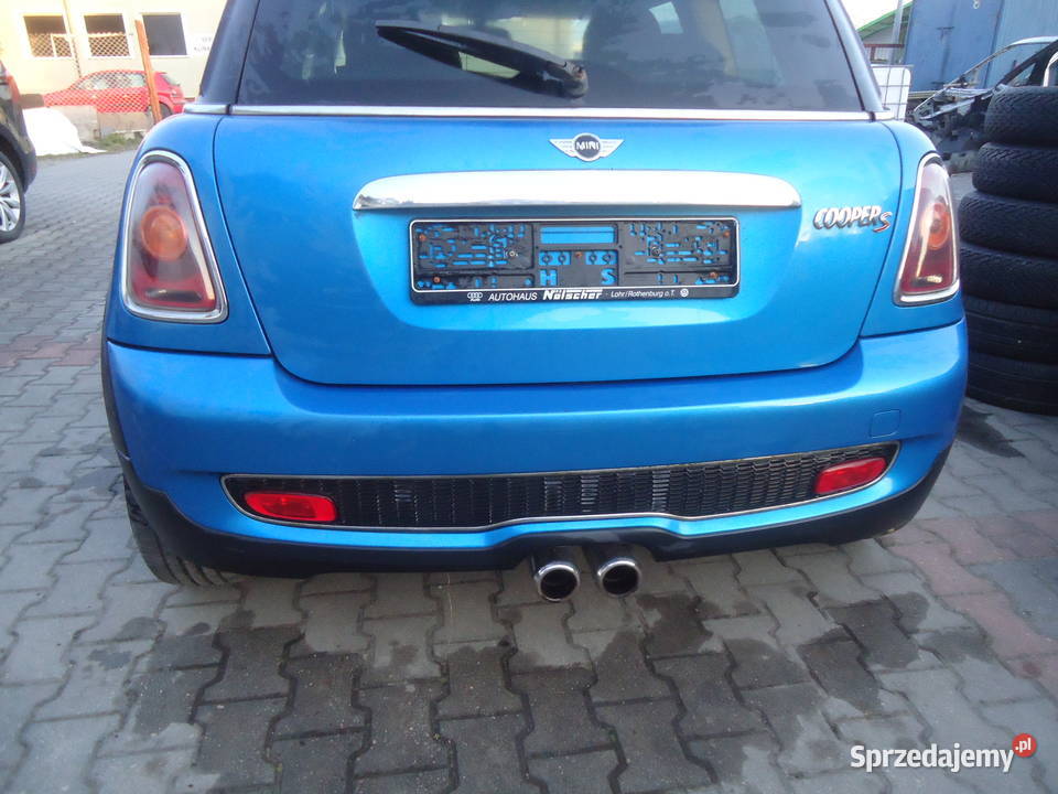 MINI COOPER S KLAPA BAGAŻNIKA ZDERZAK TYŁ TŁUMIK Klapy bagażnika Nowy Dwór Gdański