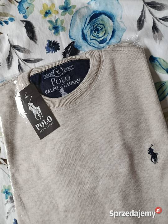 Sweter bawełniany Ralph Lauren regular fit jasny Białystok