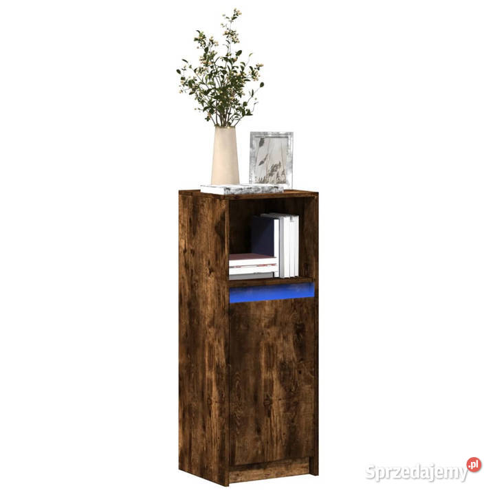 Szafka z LED przydymiony dąb 38x34x100 WM852170 Warszawa sprzedam