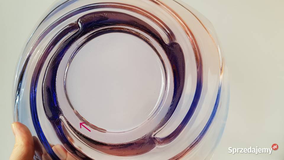 Misa miska Wir Młynek Ząbkowice kolorowe szkło Dąbrowa Górnicza