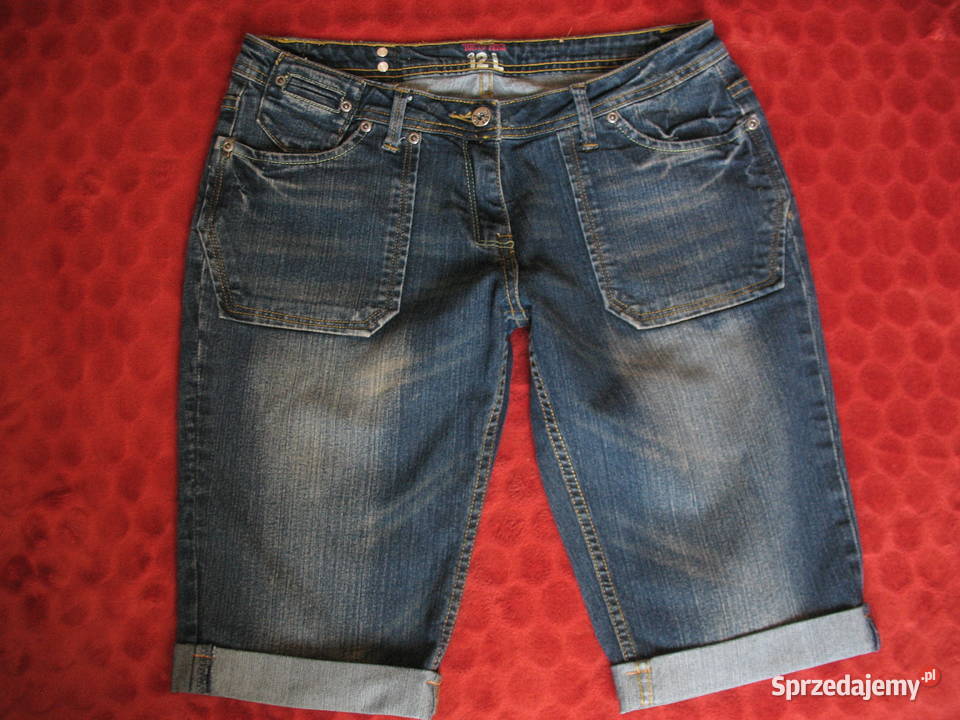 Szorty spodnie bermudy Jeans 40 L biodra 104 Do kolan Siedlce sprzedam