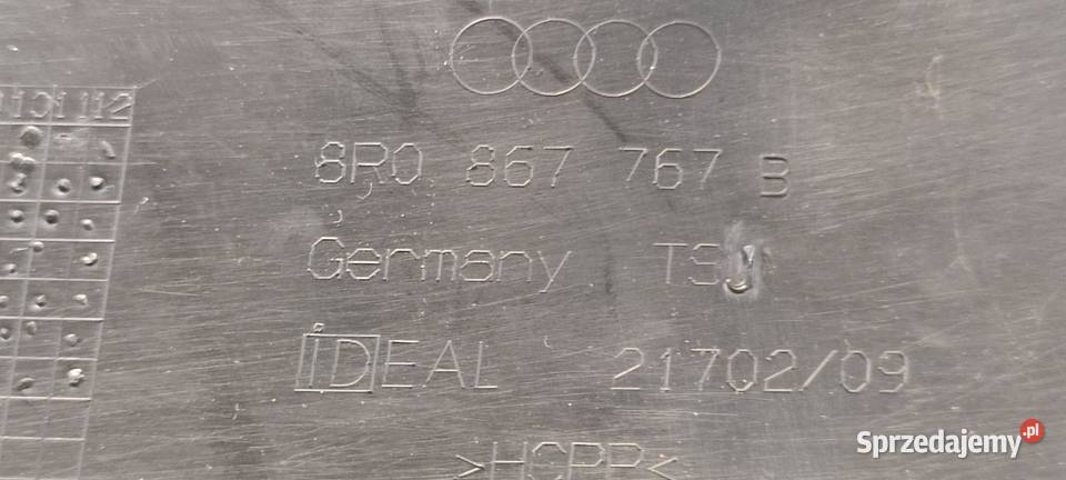 AUDI Q5 8R OSŁONA SŁUPKA LEWY TYŁ 8R0867769B Progi Części samochodowe sprzedam