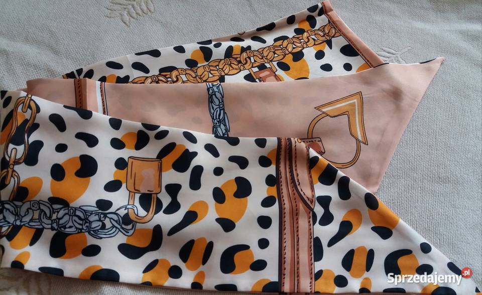 Długi szaliczek z jedwabiem naturalnym różne Białystok