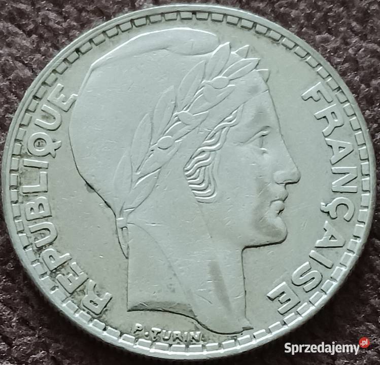 20 Franków Francja 1933 r Super stan wielkopolskie Konin