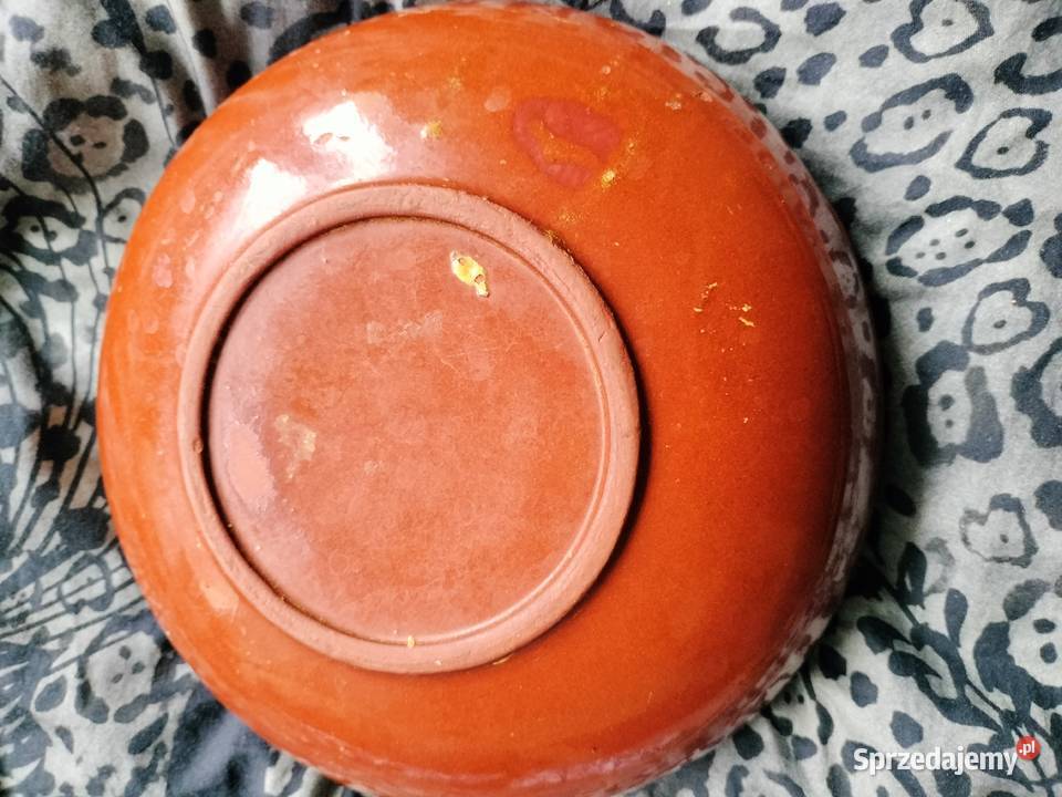 Stara Głęboka ceramiczna misa maziaje PRL Choszczno