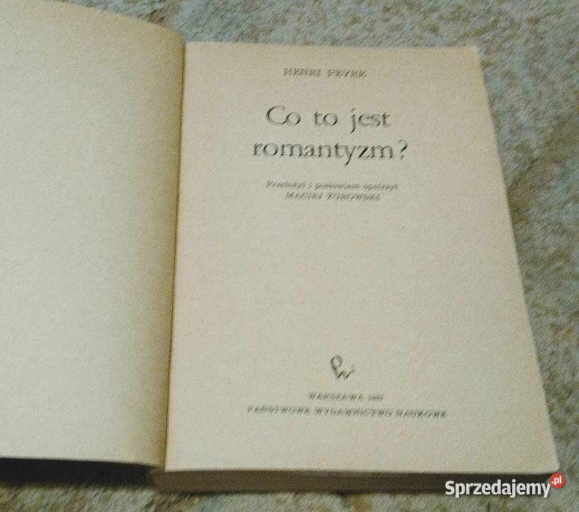 Co to jest romantyzm Henri Peyre pomorskie Gdańsk