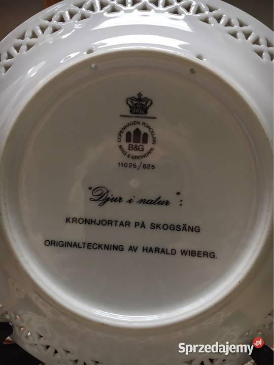 Talerze motyw zwierzęta leśne Dobre Miasto