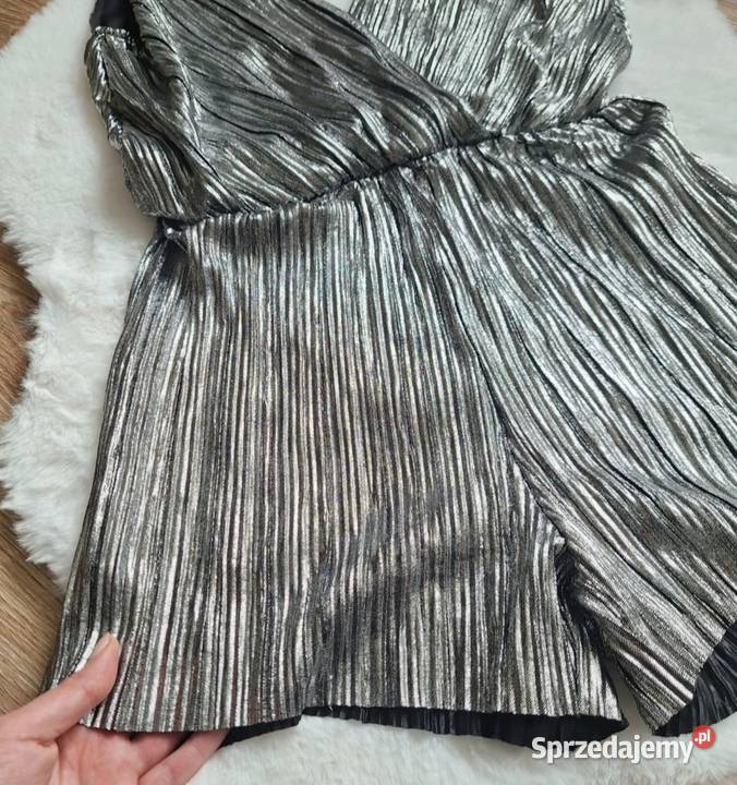 Elegancki srebrny kombinezon Noisy May 36 na