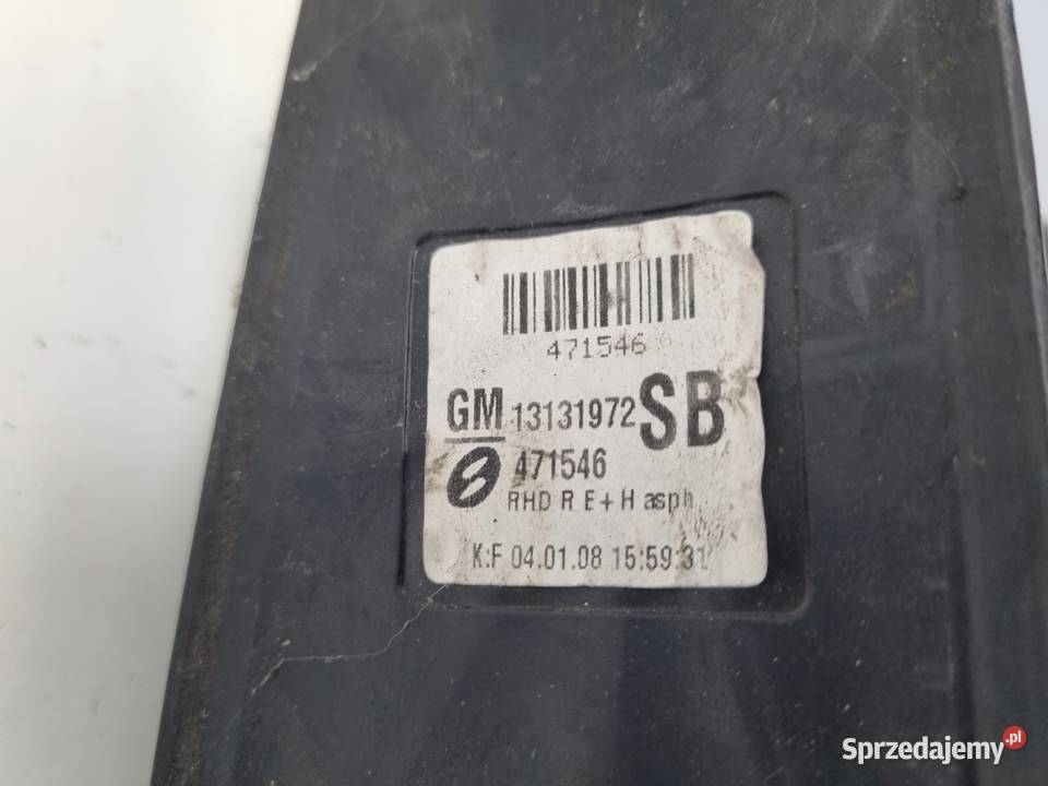 LUSTERKO PRAWE Opel Zafira B PASAŻERA 5 Pin osobowe Rudka