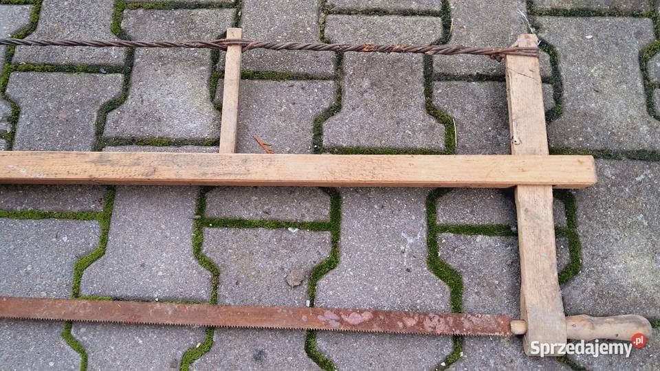 Stara Drewniana Piła Ramowa Stolarska PRL kujawsko-pomorskie Świecie sprzedam
