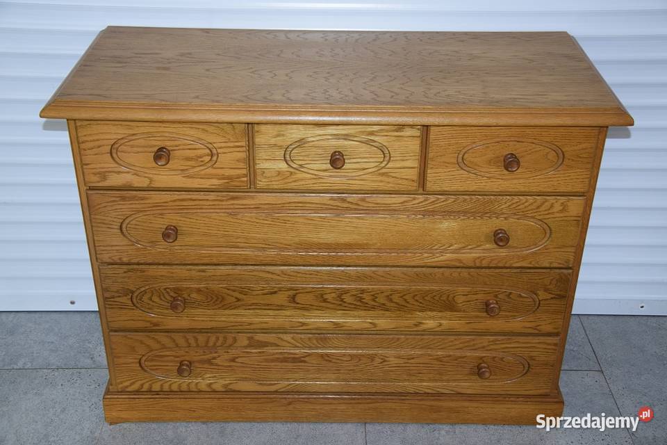 komoda dębowa z szufladami nowa sprzedam