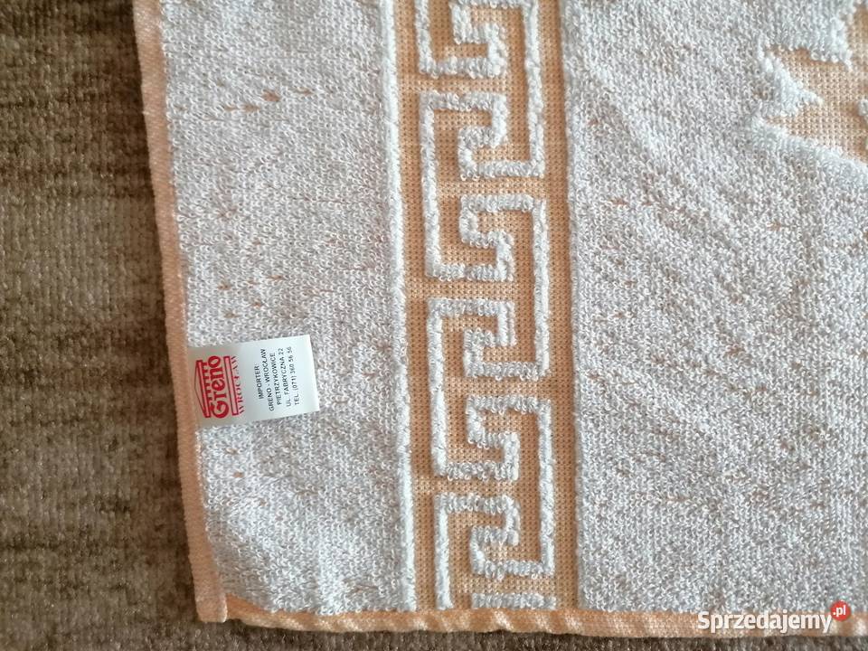 Ręcznik kąpielowy frotte pastelowy żółtyTłoczony Łódź