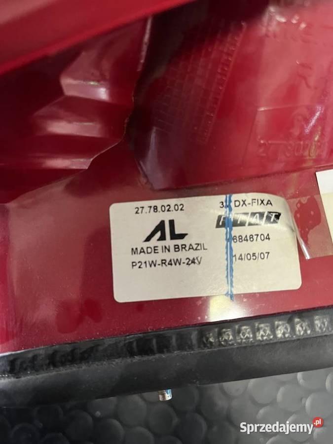 Lampa tylna prawa Fiat Siena Lampy tylne dolnośląskie Zgorzelec