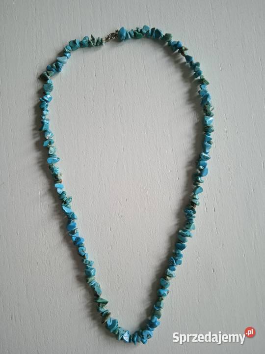 NASZYJNIKI Z NATURALNYCH TURKUSOWYCH HOWLITÓW Piła