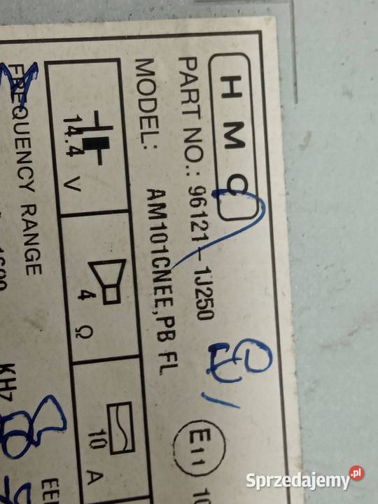 RADIO 961211J250 Hyundai i20 I 20082014 osobowe Motoryzacja świętokrzyskie