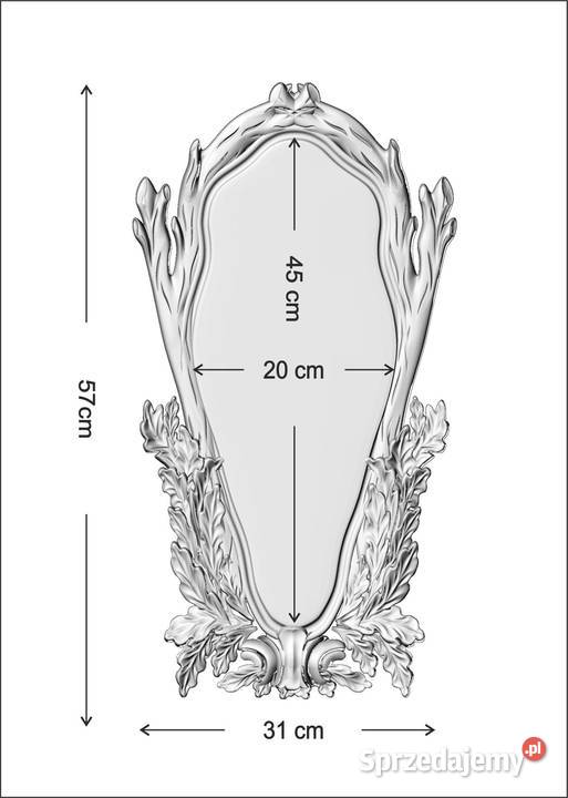 K145R Rzeźbiona deska pod jelenia byka dąb śląskie Szczekociny