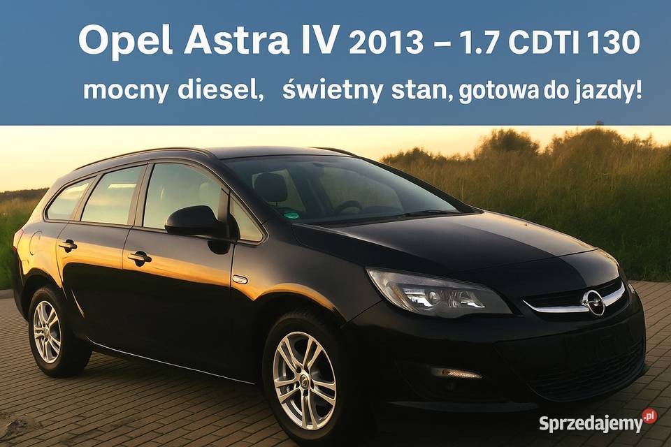 Opel Astra 17 Cdti kombi wielkopolskie Dąbcze