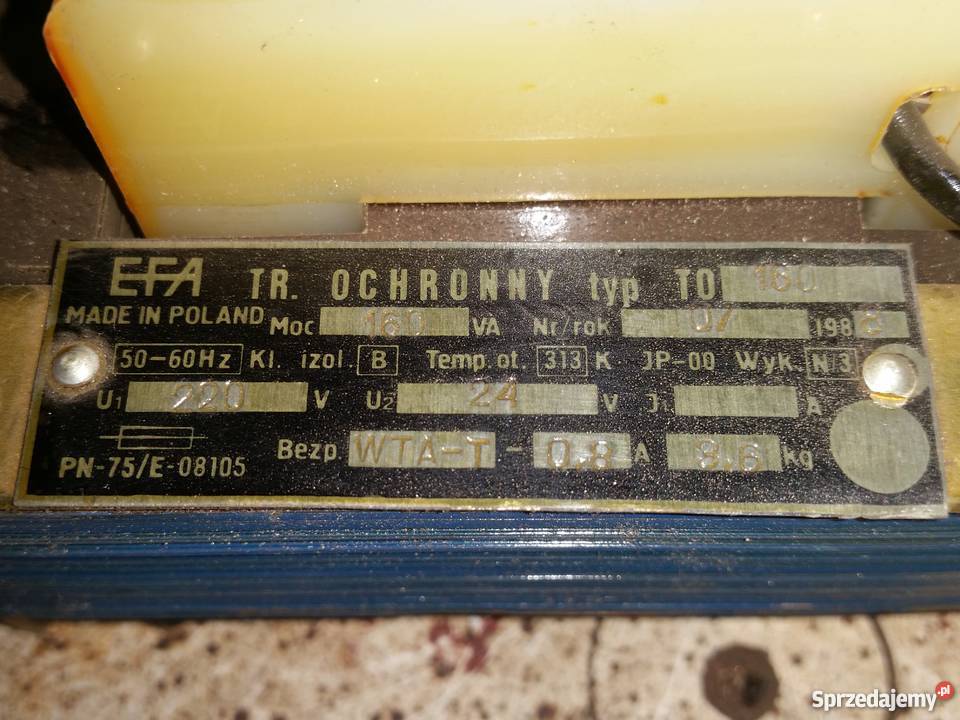 Transformator 220 24 V 160 Elektryczne Koszalin