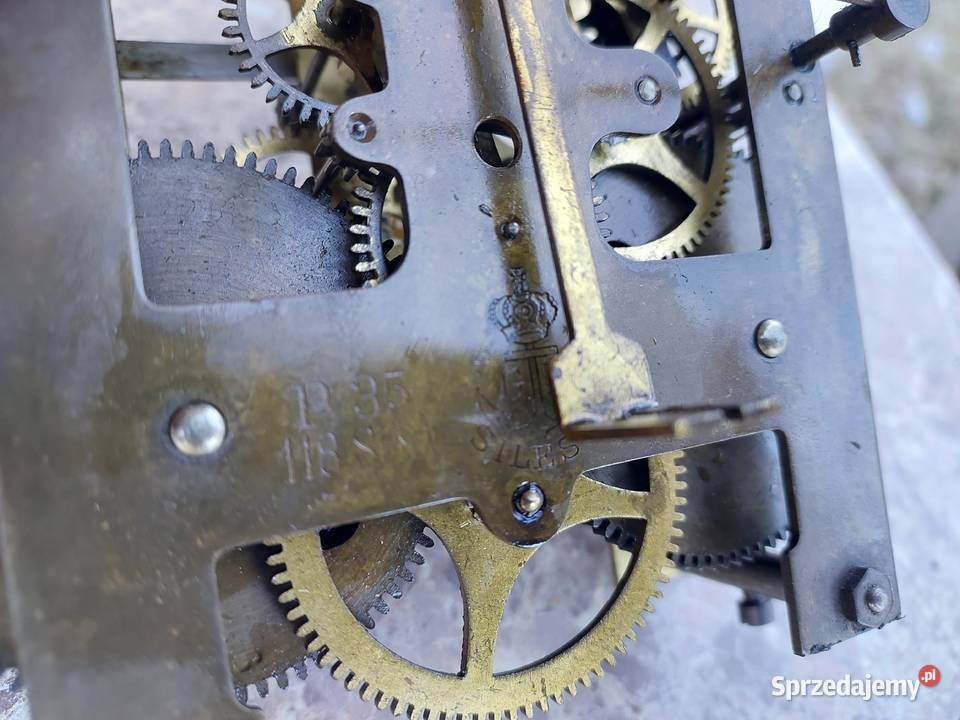 715 Mechanizm starego zegara ściennego Gustav pomorskie Tczew sprzedam